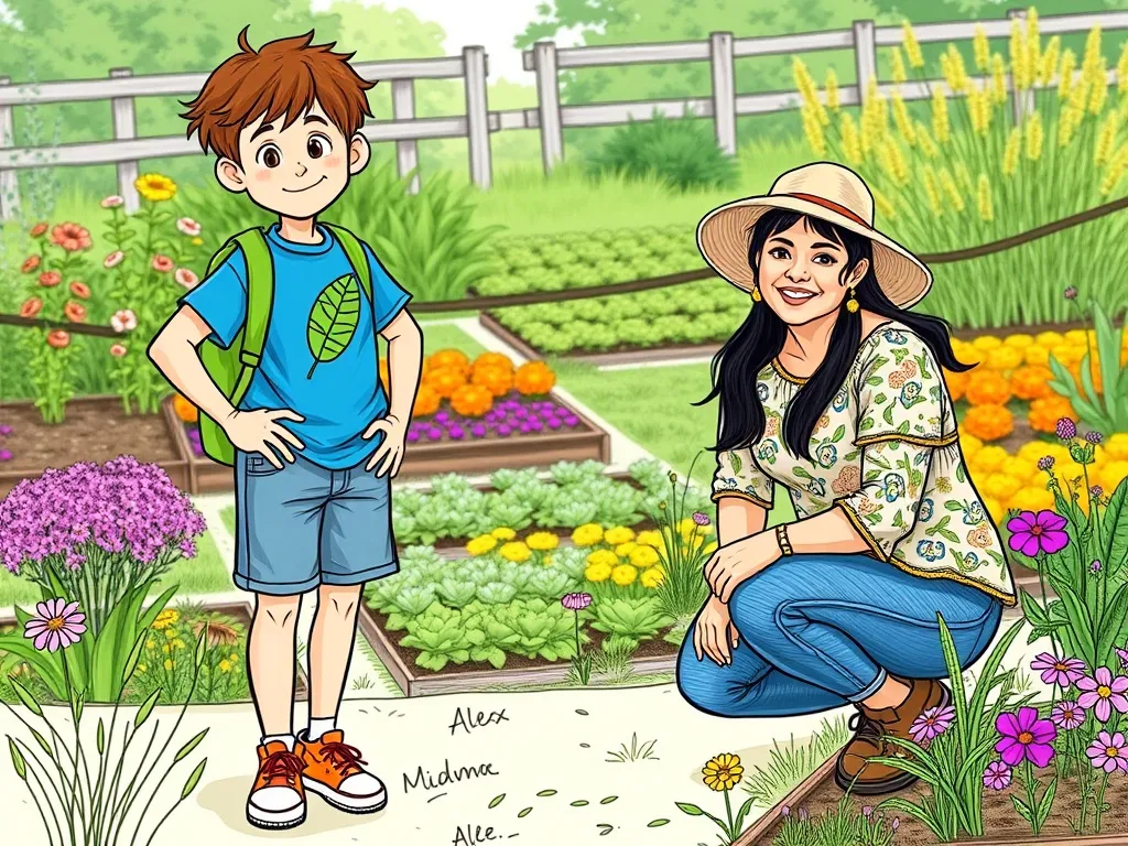 Alex and Ms. Green Save the Buzzing Garden