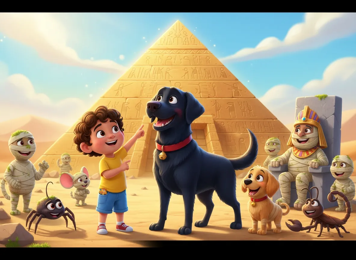 Trinay and Zeus's Big Pyramid Adventure