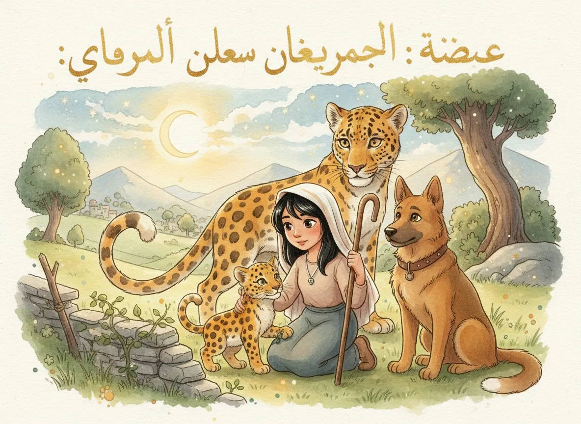 عايشة والنمر العربي: أصدقاء الجبل